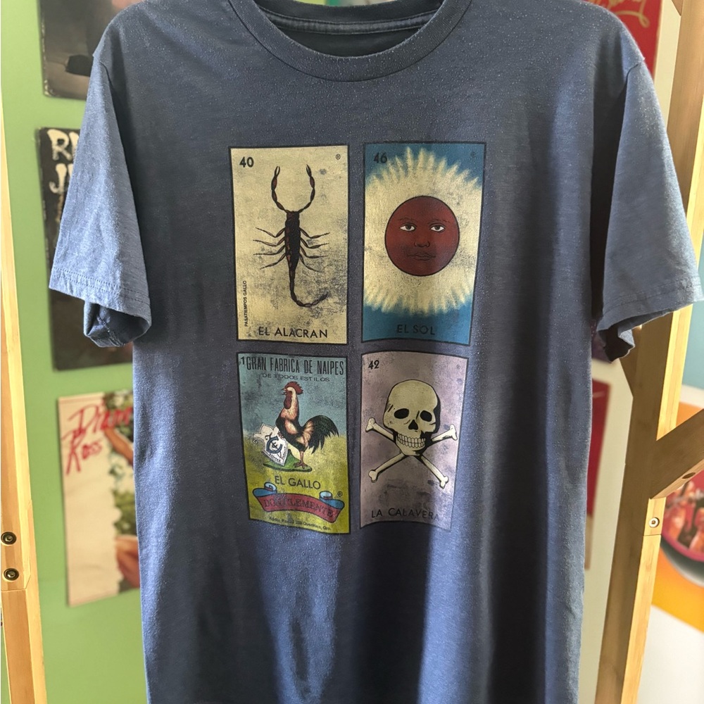 Graphic Navy Blue Men's T-Shirt